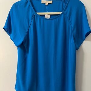 LOFT Vibrant Blue Short Sleeve Tee